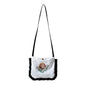 Mini Crossbody Coin Purse with Angel Print and Ruffles