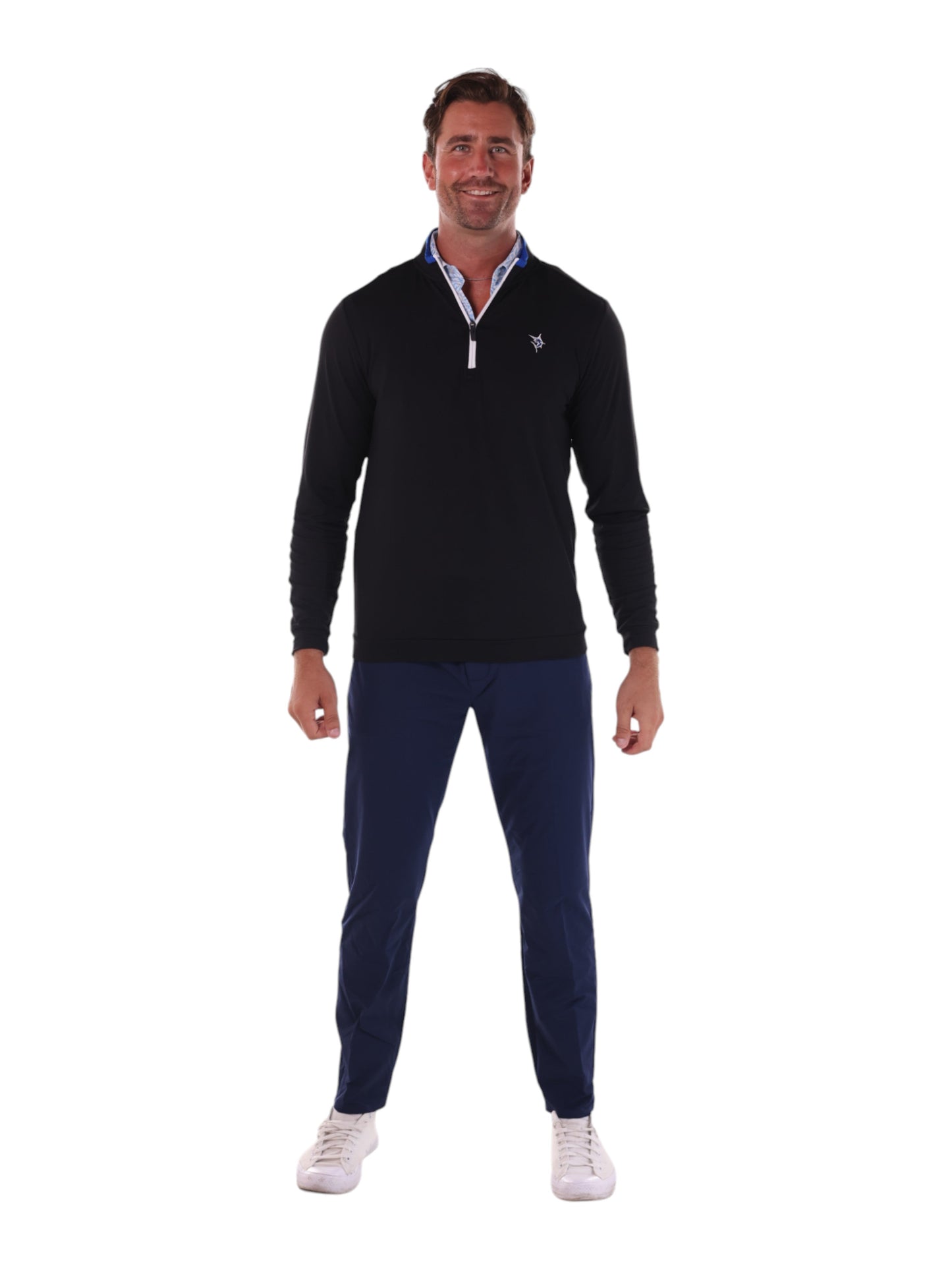 Long Beach Quarter Zip Ultra Soft Lightweight White Water Life