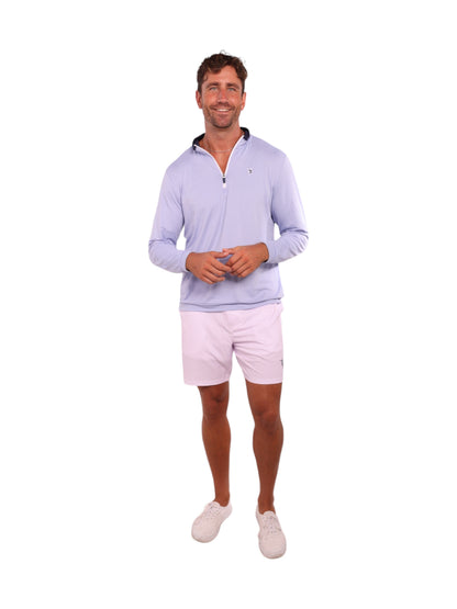 Long Beach Quarter Zip Ultra Soft Lightweight White Water Life