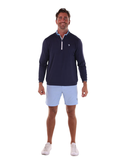 Long Beach Quarter Zip Ultra Soft Lightweight White Water Life