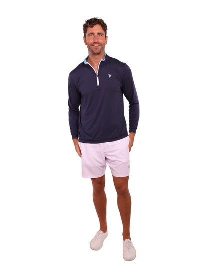 Long Beach Quarter Zip Ultra Soft Lightweight White Water Life