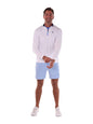 Long Beach Quarter Zip Ultra Soft Lightweight White Water Life