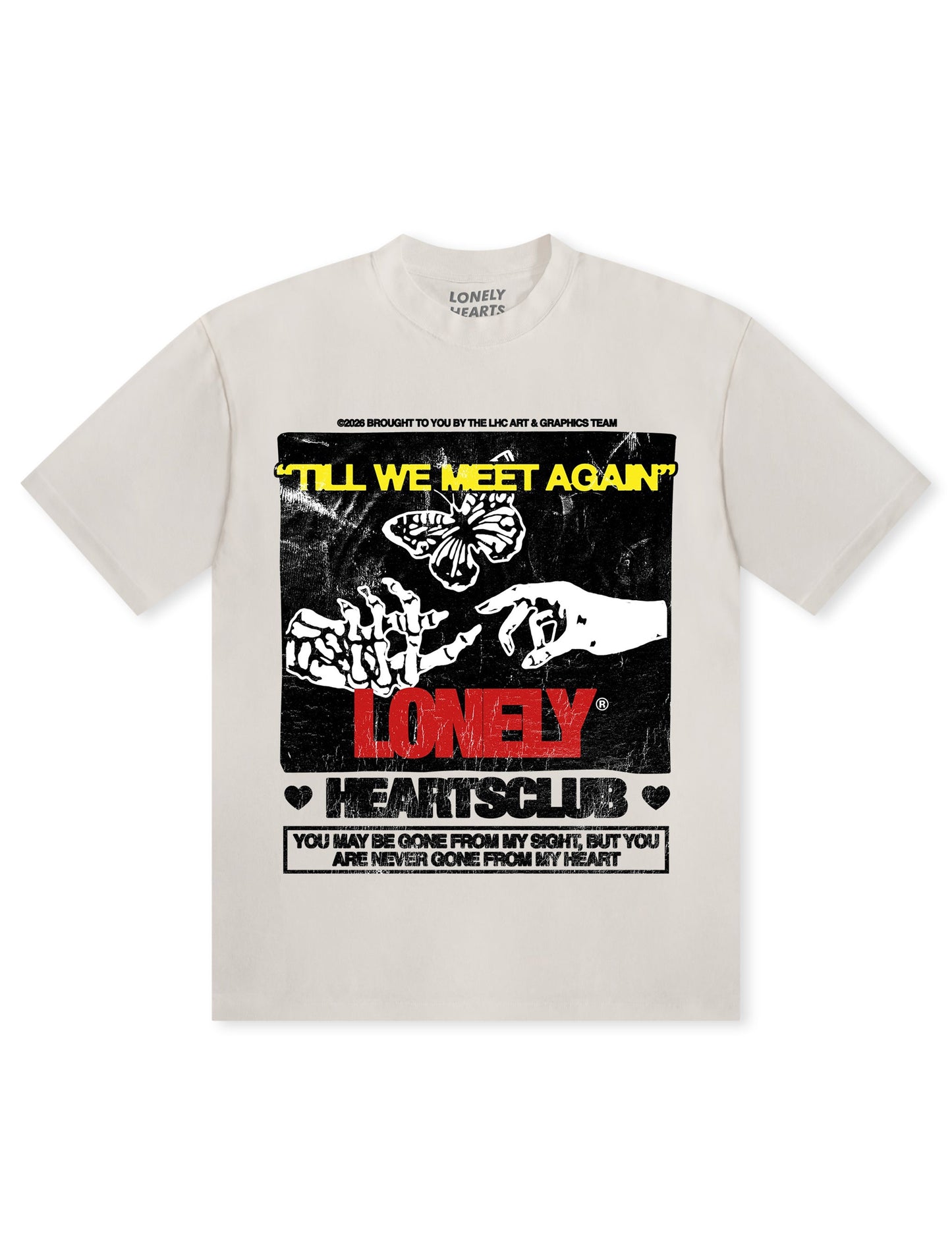 Lonely Hearts Club Till We Met Again Premium T-Shirt - Cream Denim Exchange