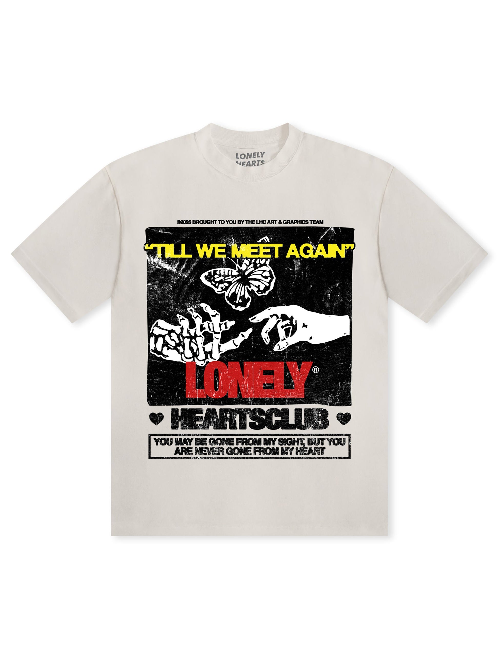 Lonely Hearts Club Till We Met Again Premium T-Shirt - Cream Denim Exchange