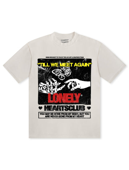 Lonely Hearts Club Till We Met Again Premium T-Shirt - Cream Denim Exchange