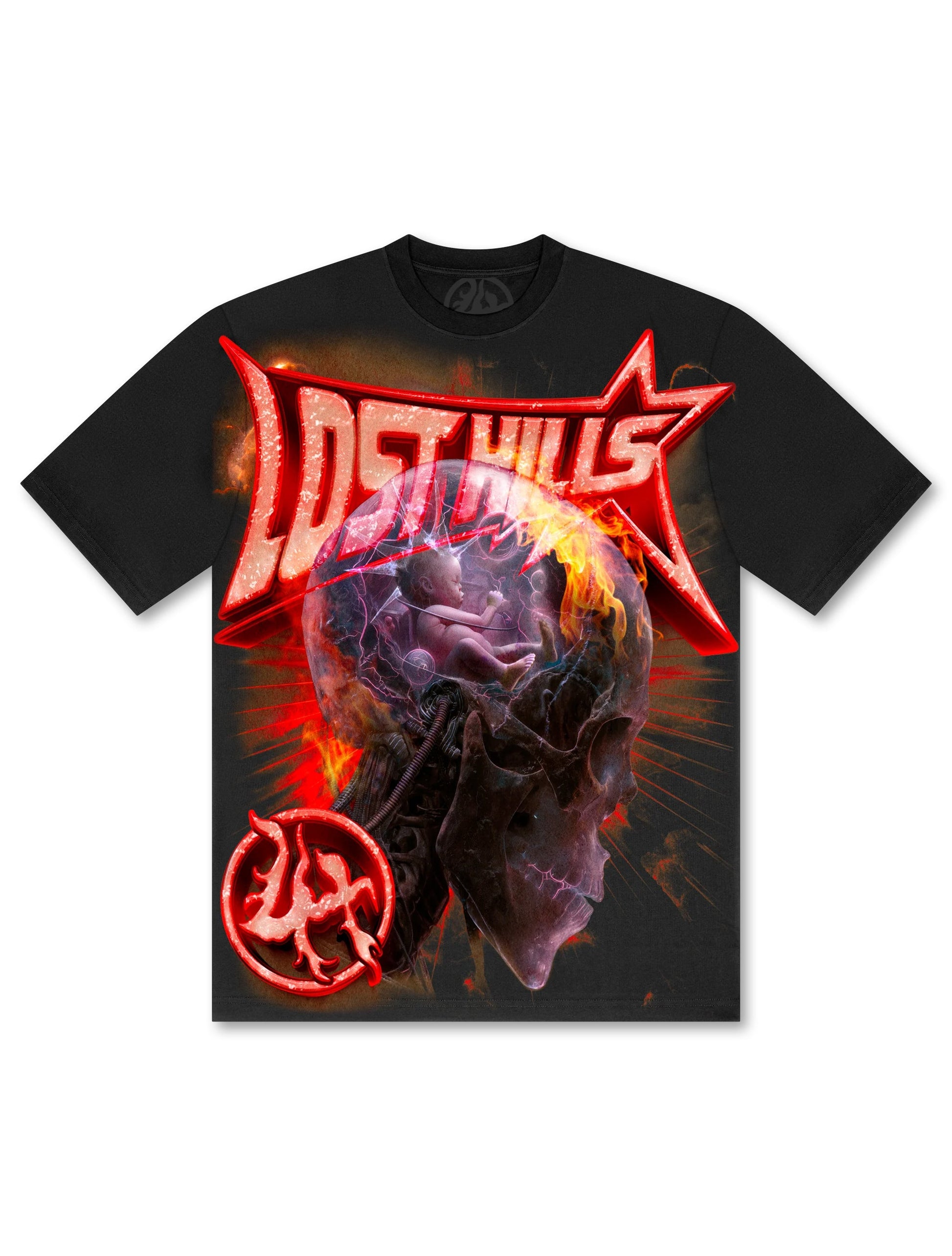 Losthills Born in Chaos Tee - Black Denim Exchange