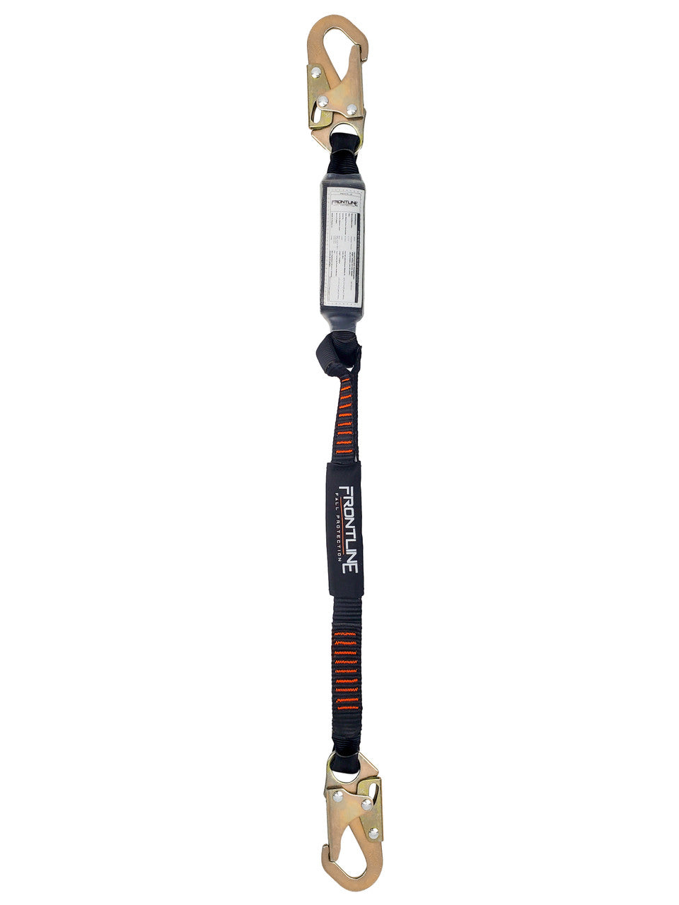Frontline LIS31S Combat 3' Single Leg Snaphook Lanyard with Internal Shock Absorber VM Hardware
