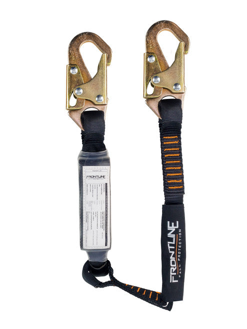 Frontline LIS31S Combat 3' Single Leg Snaphook Lanyard with Internal Shock Absorber VM Hardware