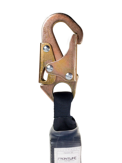 Frontline LIS31S Combat 3' Single Leg Snaphook Lanyard with Internal Shock Absorber VM Hardware