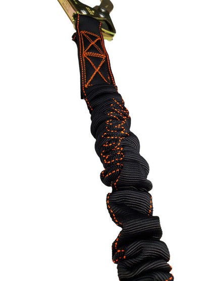 Frontline LIS61R Combat 6' Single Leg Rebar Hook End Lanyard with Internal Shock Absorber VM Hardware