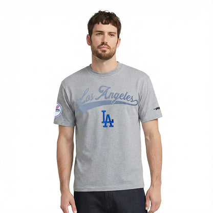 Pro Standard LA Dodgers Living Large Tee - Gray Denim Exchange