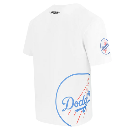 Pro Standard LA Dodgers Living Large Tee - White Denim Exchange