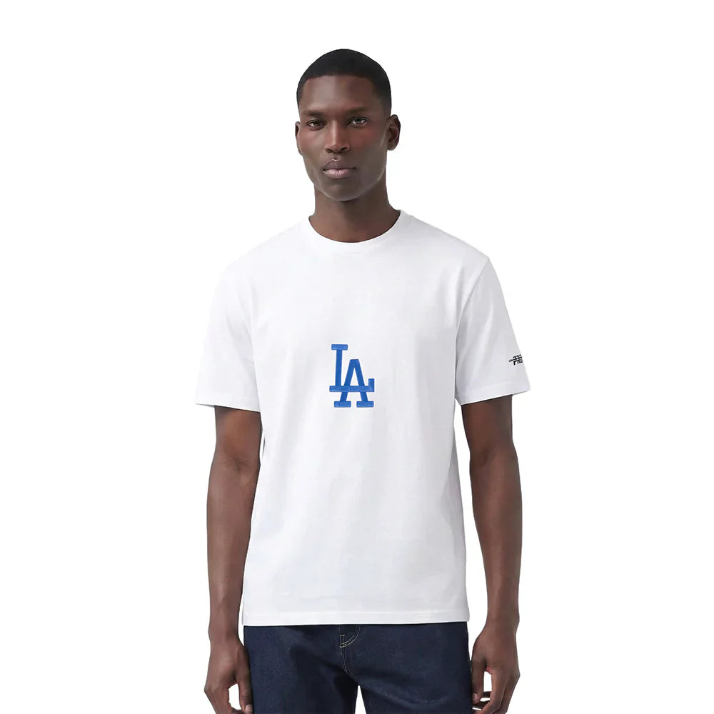 Pro Standard LA Dodgers Living Large Tee - White Denim Exchange
