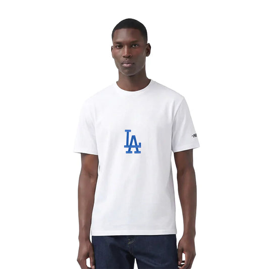 Pro Standard LA Dodgers Living Large Tee - White Denim Exchange