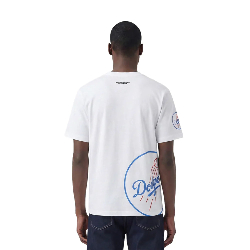 Pro Standard LA Dodgers Living Large Tee - White Denim Exchange