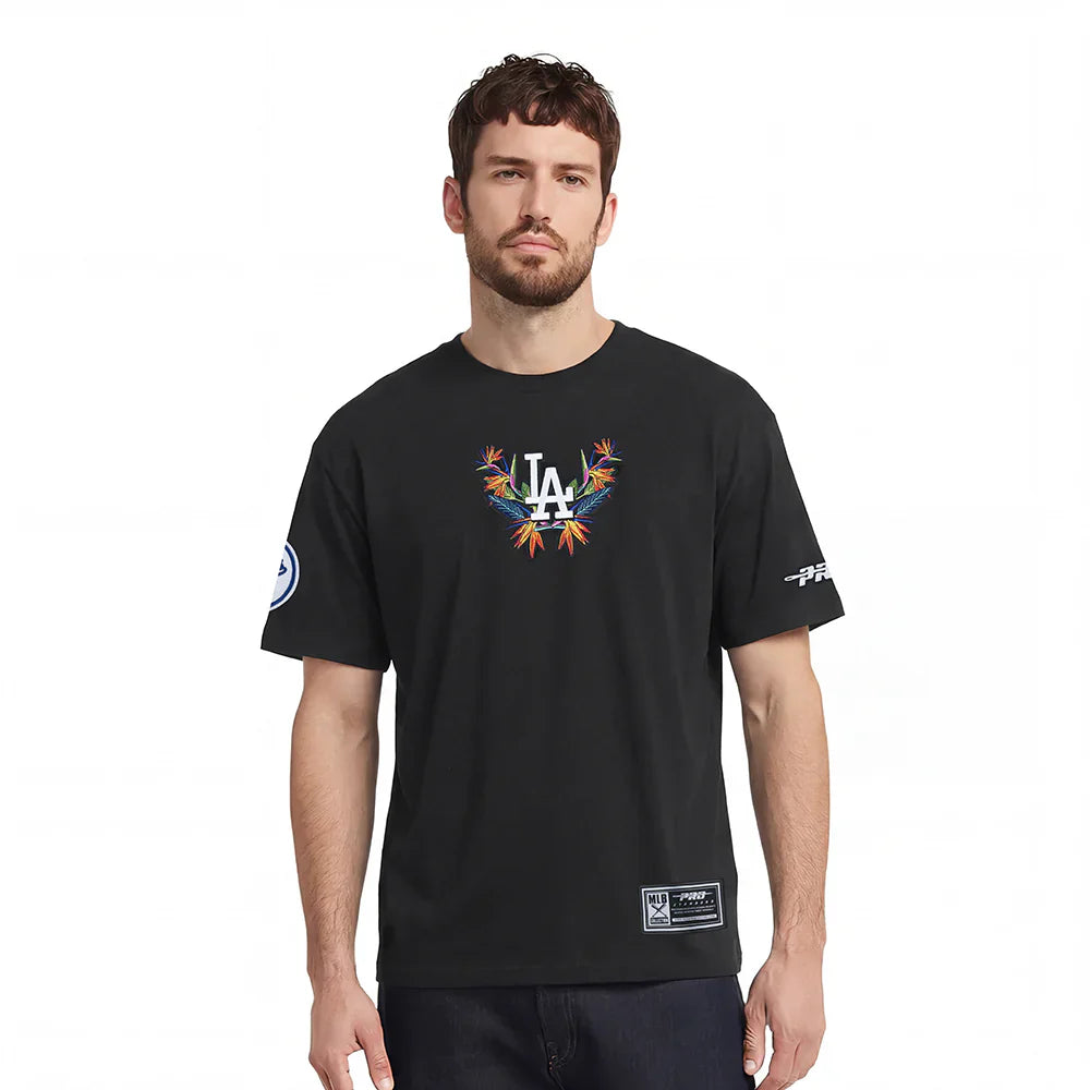 Pro Standard Los Angeles Dodgers Paradise Tee - Black Denim Exchange