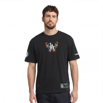 Pro Standard Los Angeles Dodgers Paradise Tee - Black Denim Exchange