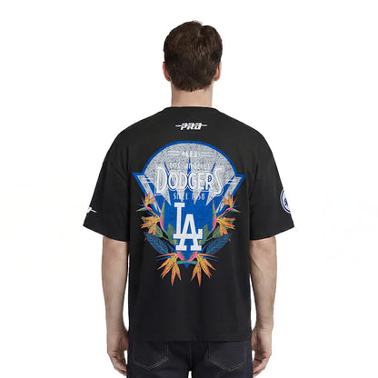 Pro Standard Los Angeles Dodgers Paradise Tee - Black Denim Exchange