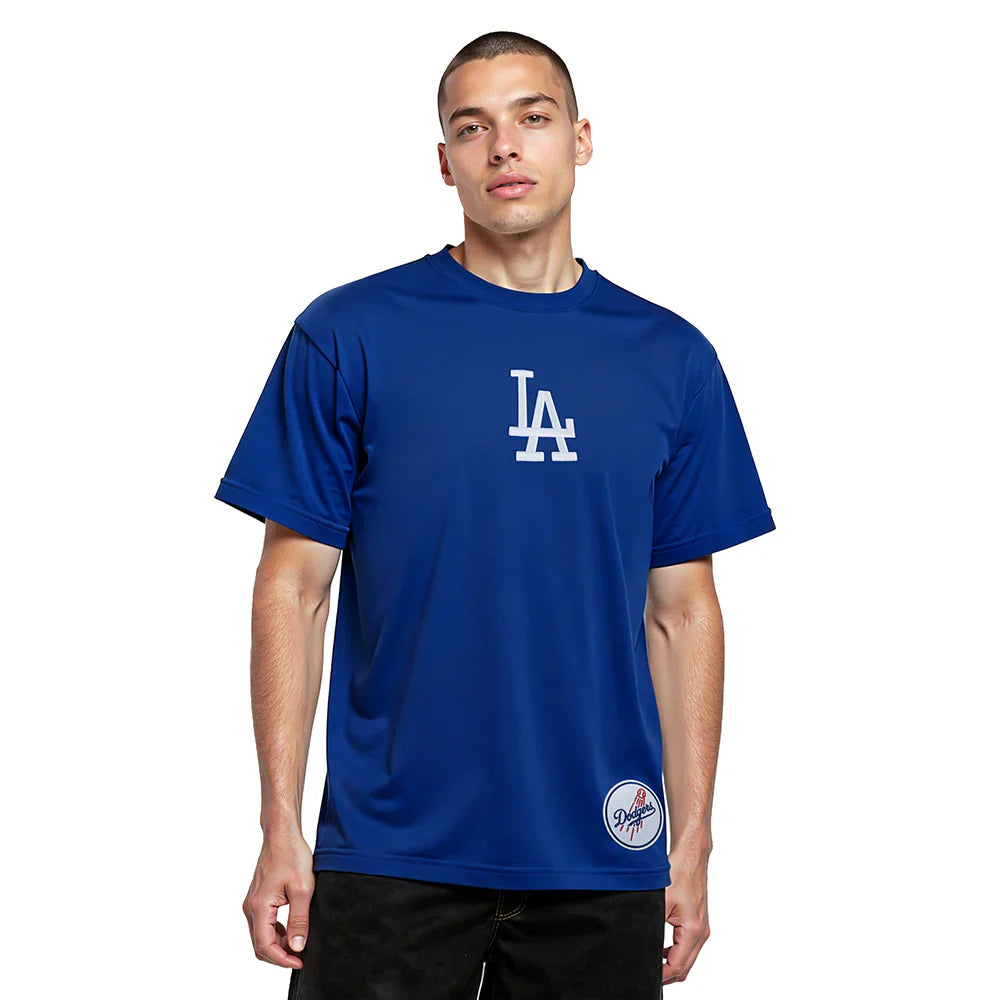 Pro Standard La Dodgers Wingspan Drop Shoulder Tee - Dark Blue Denim Exchange