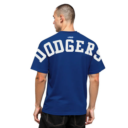 Pro Standard La Dodgers Wingspan Drop Shoulder Tee - Dark Blue Denim Exchange