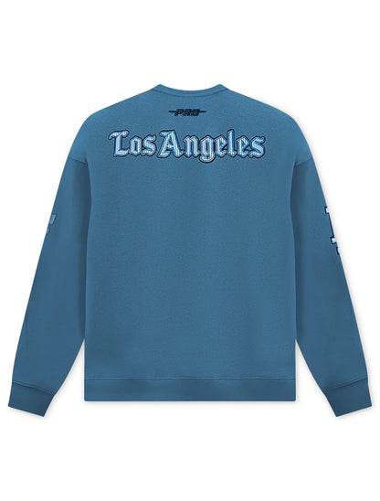 Pro Standard LA Dodgers Country Club Crewneck - Steel Blue Denim Exchange