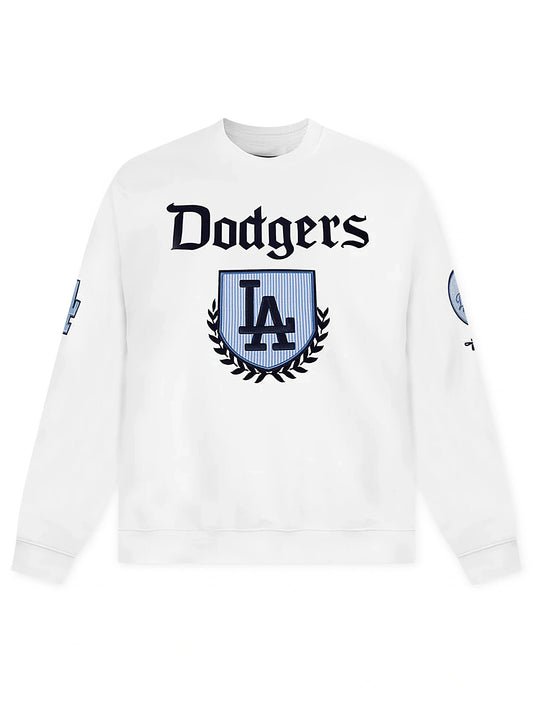 Pro Standard LA Dodgers Country Club Crewneck - White Denim Exchange