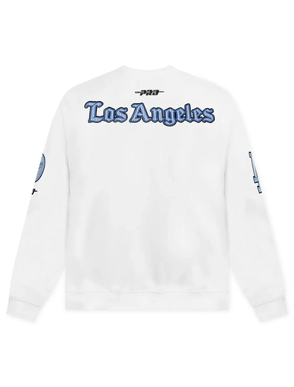 Pro Standard LA Dodgers Country Club Crewneck - White Denim Exchange