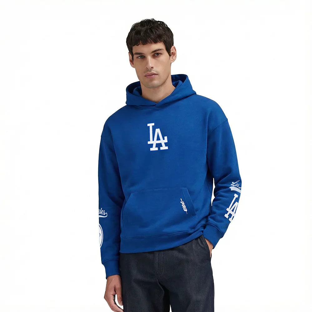 Pro Standard Dodgers Living Large Hoodie - Dark Blue Denim Exchange