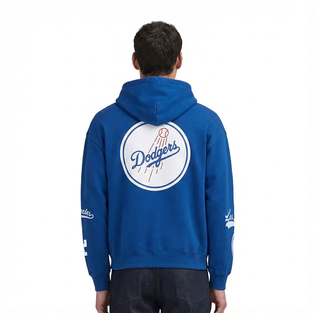 Pro Standard Dodgers Living Large Hoodie - Dark Blue Denim Exchange