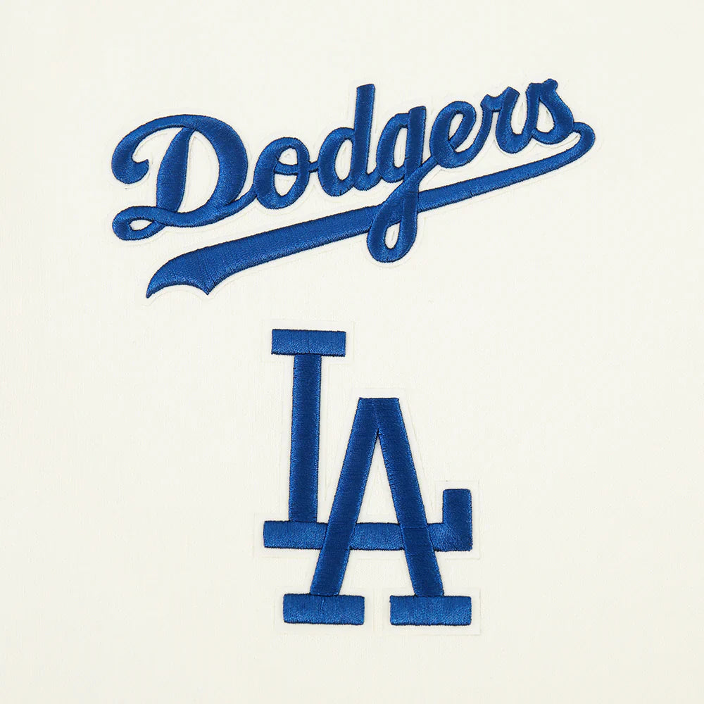 Pro Standard LA Dodgers Wingspan Drop Shoulder Crewneck - Eggshell Denim Exchange