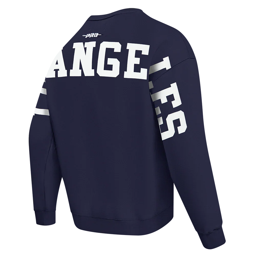 Pro Standard LA Dodgers Wingspan Drop Shoulder Crewneck - Midnight Navy Denim Exchange