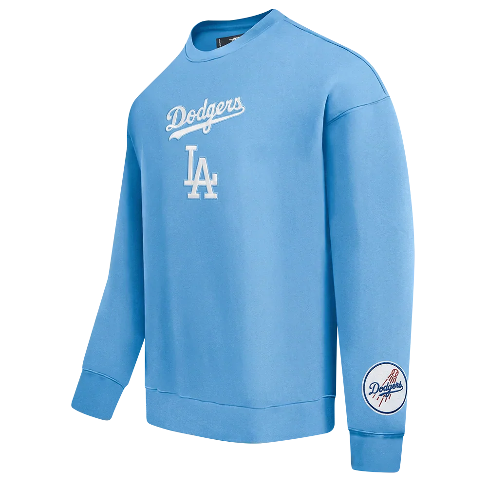 Pro Standard LA Dodgers Wingspan Drop Shoulder Crewneck - University Blue Denim Exchange