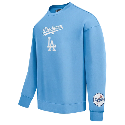 Pro Standard LA Dodgers Wingspan Drop Shoulder Crewneck - University Blue Denim Exchange