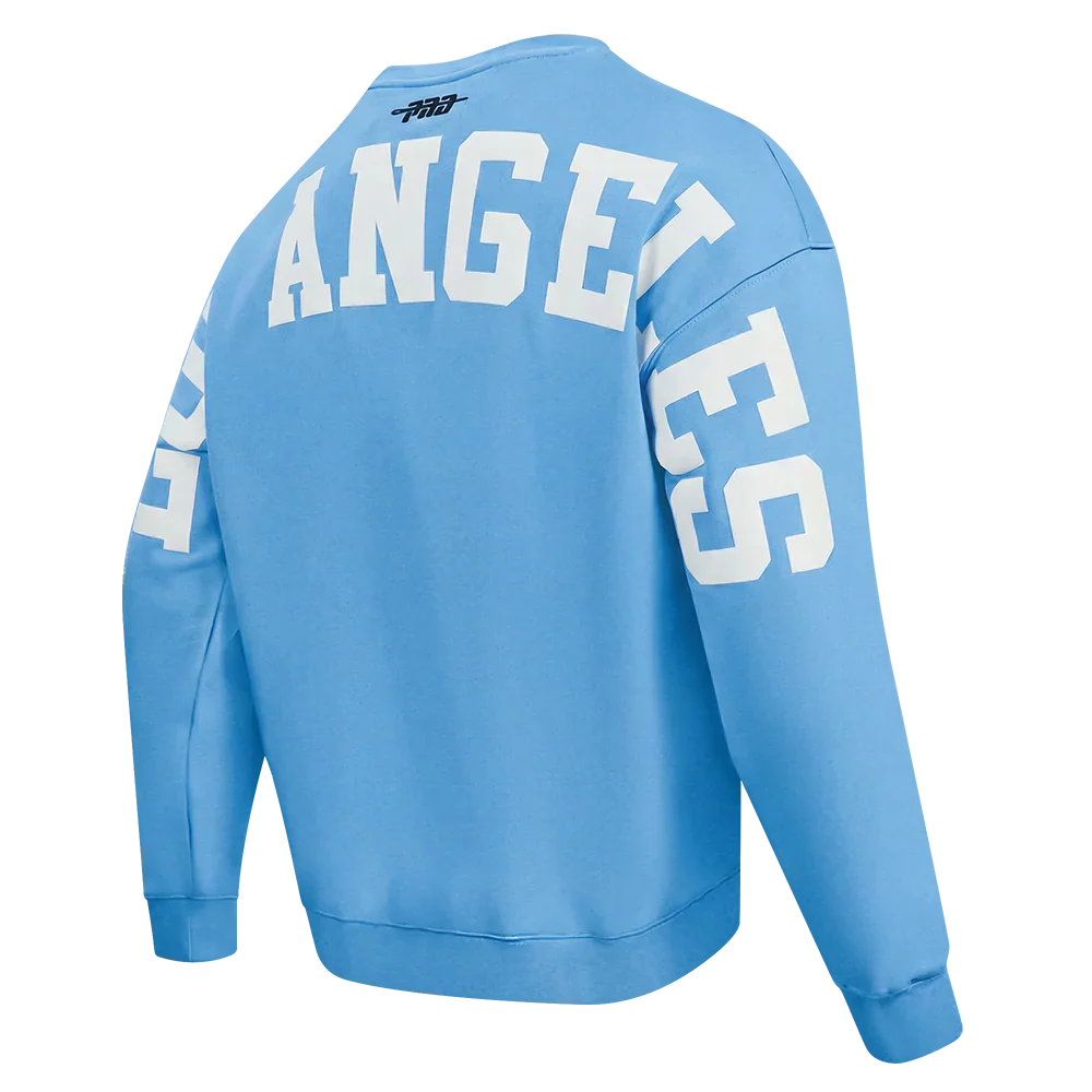 Pro Standard LA Dodgers Wingspan Drop Shoulder Crewneck - University Blue Denim Exchange
