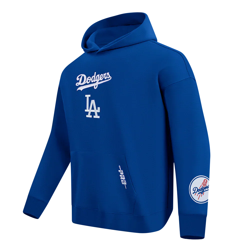 Pro Standard La Dodgers Wingspan Drop Shoulder Hoodie - Dark Blue Denim Exchange