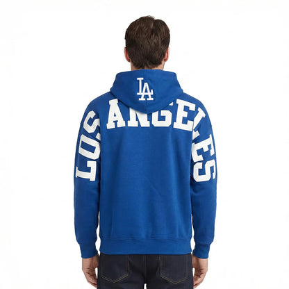 Pro Standard La Dodgers Wingspan Drop Shoulder Hoodie - Dark Blue Denim Exchange