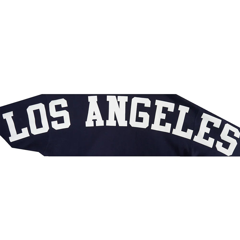 Pro Standard La Dodgers Wingspan Drop Shoulder Hoodie - Midnight Navy Denim Exchange