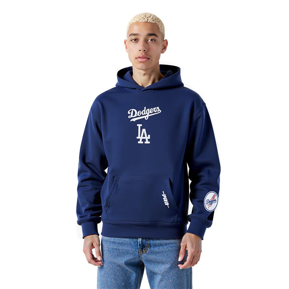 Pro Standard La Dodgers Wingspan Drop Shoulder Hoodie - Midnight Navy Denim Exchange
