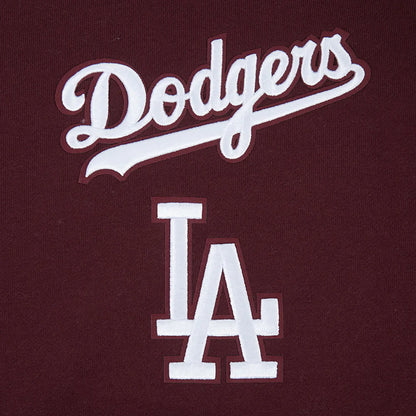 Pro Standard La Dodgers Wingspan Drop Shoulder Hoodie - Wine Denim Exchange