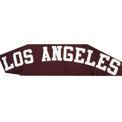 Pro Standard La Dodgers Wingspan Drop Shoulder Hoodie - Wine Denim Exchange