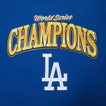Pro Standard LA Dodgers World Series Fleece Hoodie - Royal Blue Denim Exchange