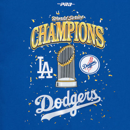 Pro Standard LA Dodgers World Series Fleece Hoodie - Royal Blue Denim Exchange