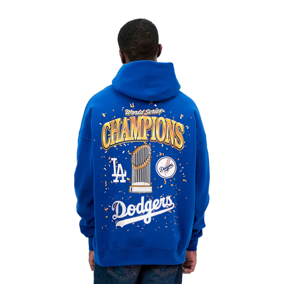 Pro Standard LA Dodgers World Series Fleece Hoodie - Royal Blue Denim Exchange