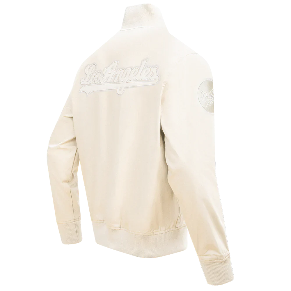 Pro Standard Los Angeles Dodgers Neutral Twill Jacket - Eggshell Denim Exchange