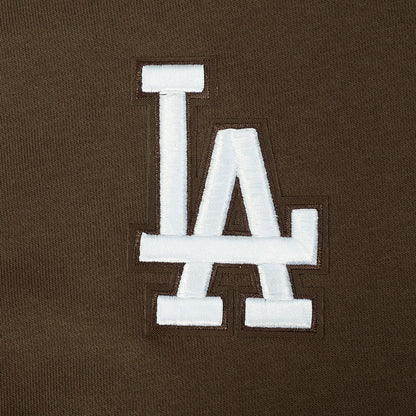 Pro Standard Womens LA Dodgers Cropped Wingspan Crewneck - Brown Denim Exchange