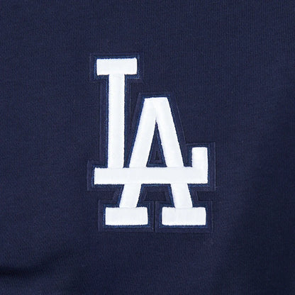 Pro Standard Womens LA Dodgers Cropped Wingspan Crewneck - Midnight Navy Denim Exchange