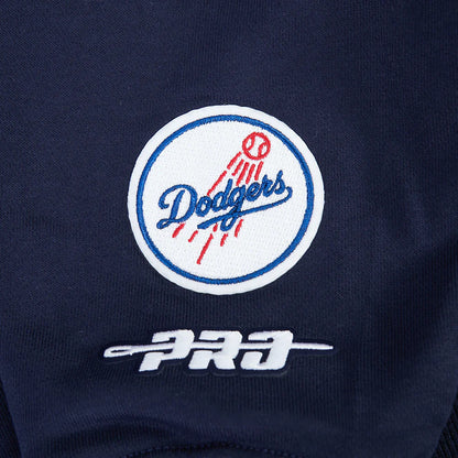 Pro Standard Womens LA Dodgers Cropped Wingspan Crewneck - Midnight Navy Denim Exchange