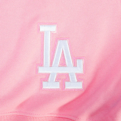 Pro Standard Womens LA Dodgers Cropped Wingspan Crewneck - Pink Denim Exchange