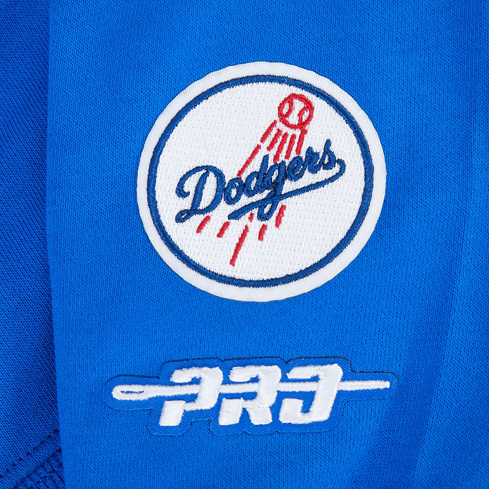 Pro Standard Womens LA Dodgers Cropped Wingspan Crewneck - Royal Blue Denim Exchange