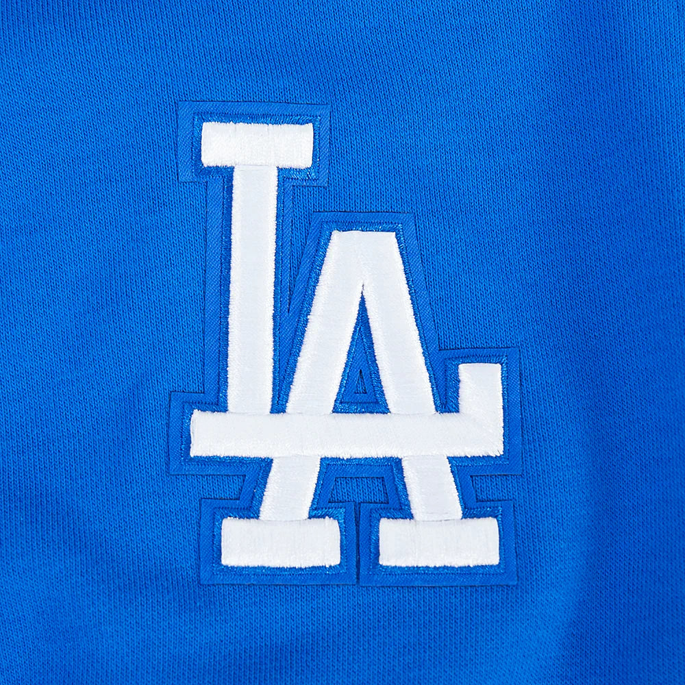 Pro Standard Womens LA Dodgers Cropped Wingspan Crewneck - Royal Blue Denim Exchange